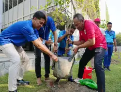 Peringatan HUT RI : Pelindo Petikemas Tanam Seribu Pohon Hijaukan Area Kerja